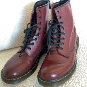Dr. Martens | The Original Lace-up Boots | Burgundy US Size 9M
